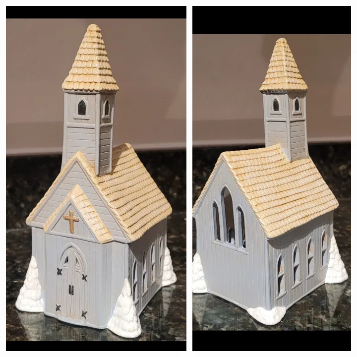 Ceramic Christmas Village Lot (11 items) image indicator(9)