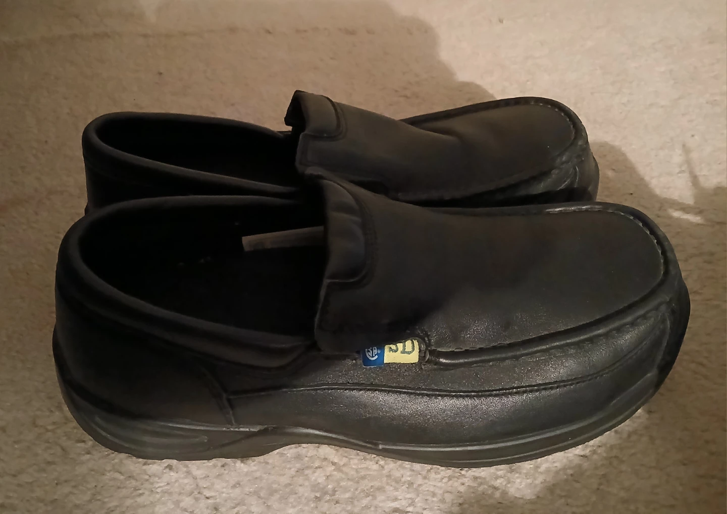 Florsheim Black Dressy Men Safety Shoes. Size 10.5. - photo 3