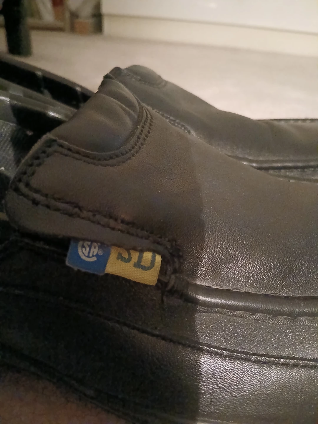 Florsheim Black Dressy Men Safety Shoes. Size 10.5. - photo 5