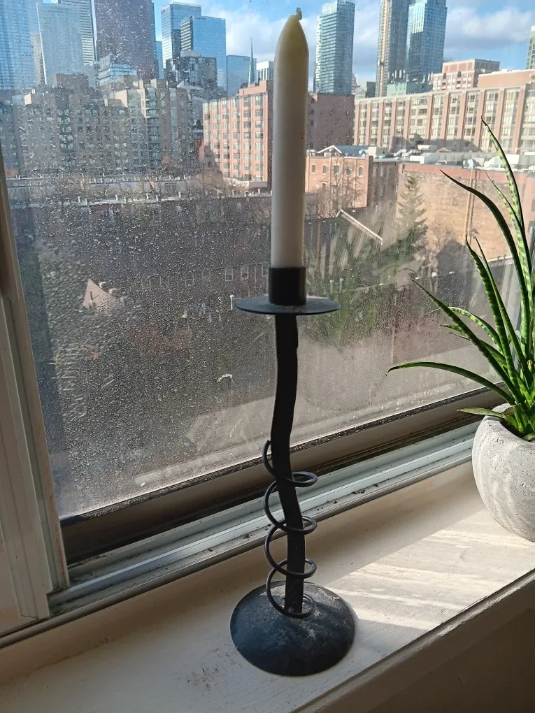 Black Metal Candle Holder