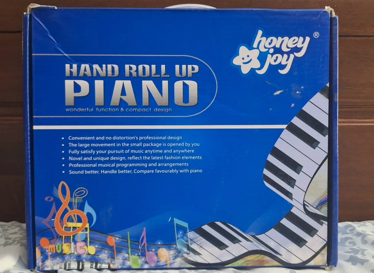Hand Roll Up PIANO keyboard 61standard keys