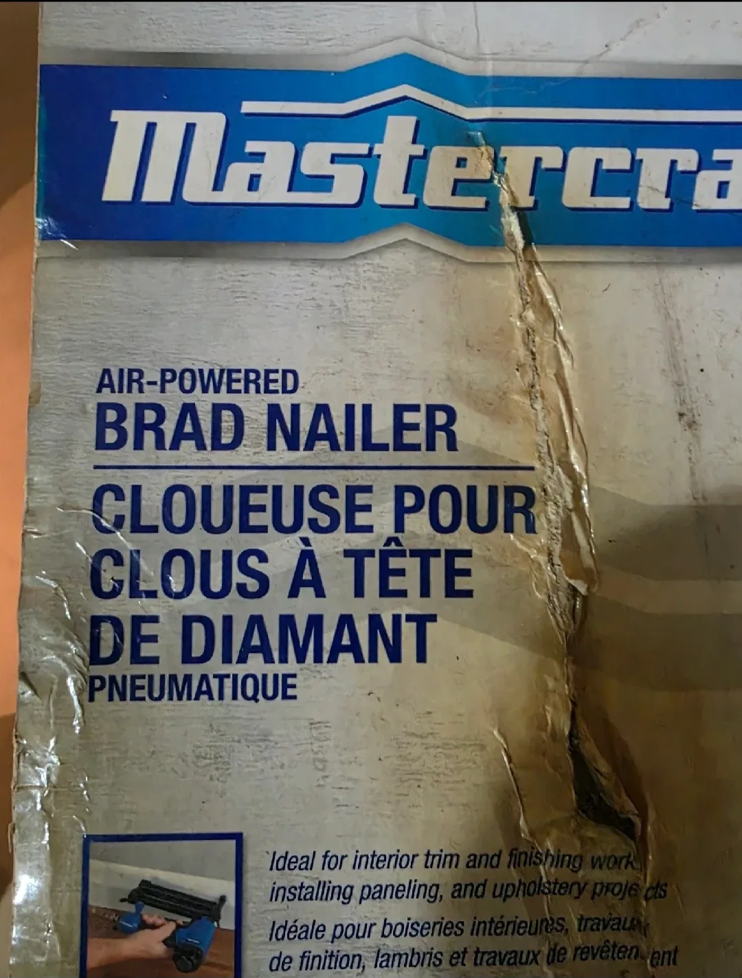 Like New Mastercraft Air Powered Brad Nailer With Nails And Oil image indicator(5)