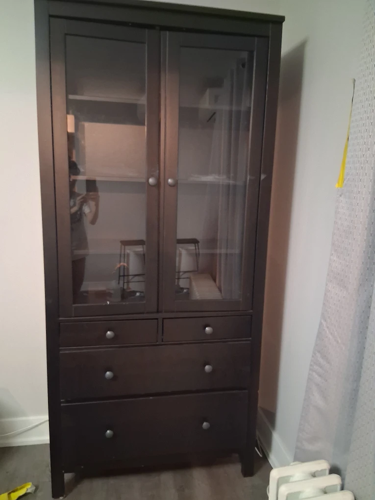 Dark Brown Display Cabinet