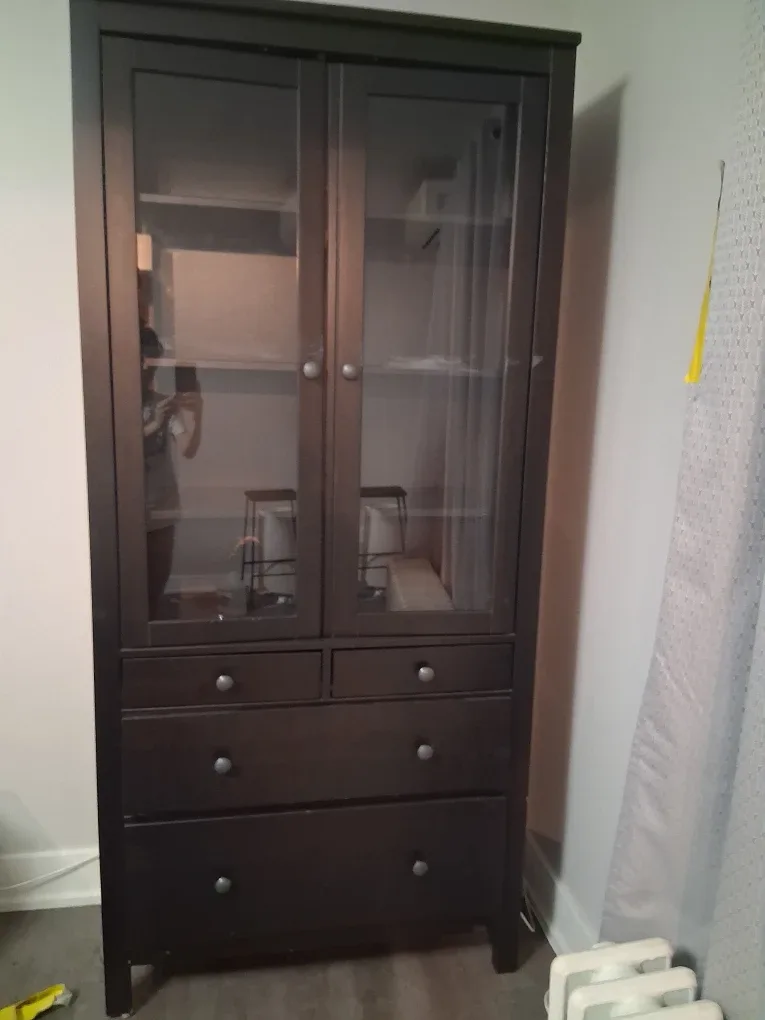 Dark Brown Display Cabinet