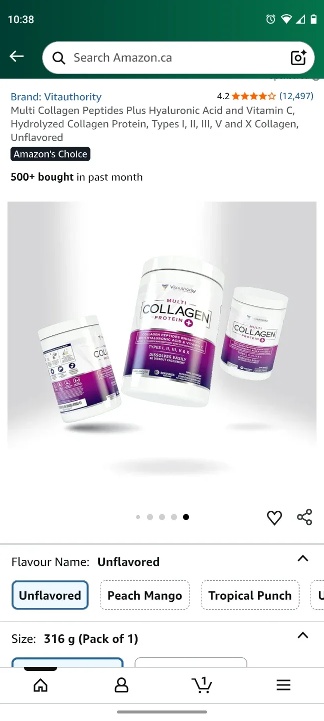 Vitaauthority Multi Collagen Protein - Unflavored image indicator(3)