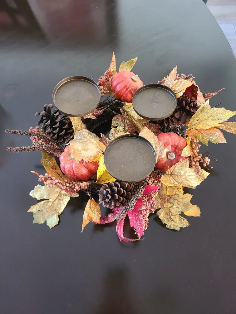 Fall Themed Candle Holder