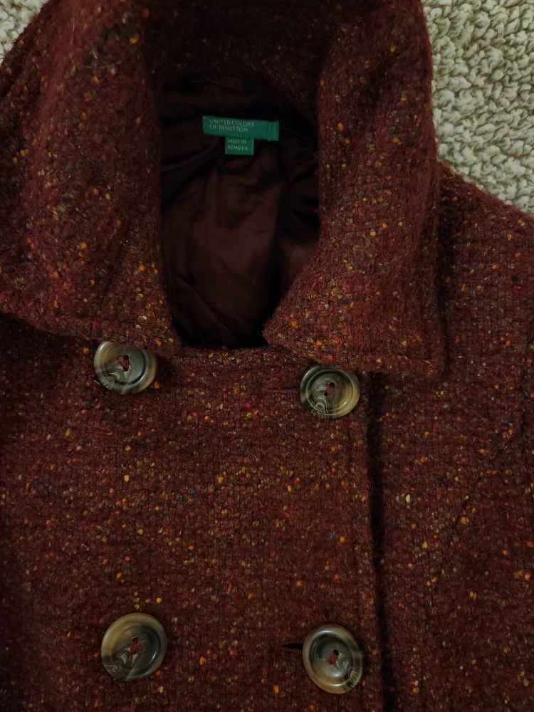 United Colors of Benetton Burgundy Coat - photo 2