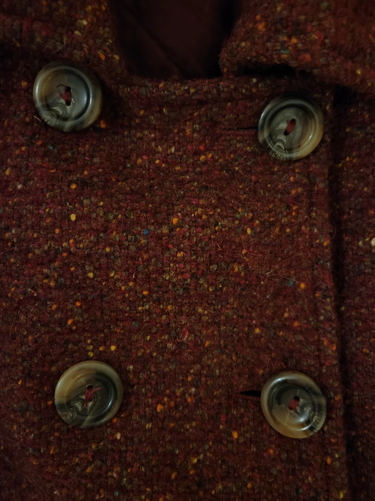 United Colors of Benetton Burgundy Coat - photo 3