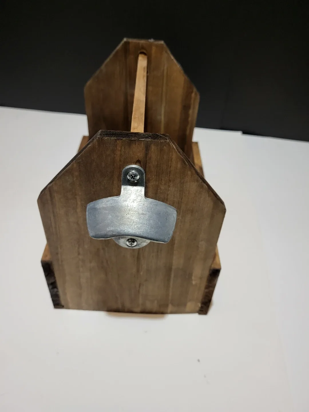 Wooden Bottle Caddy with Bottle Opener image indicator(3)