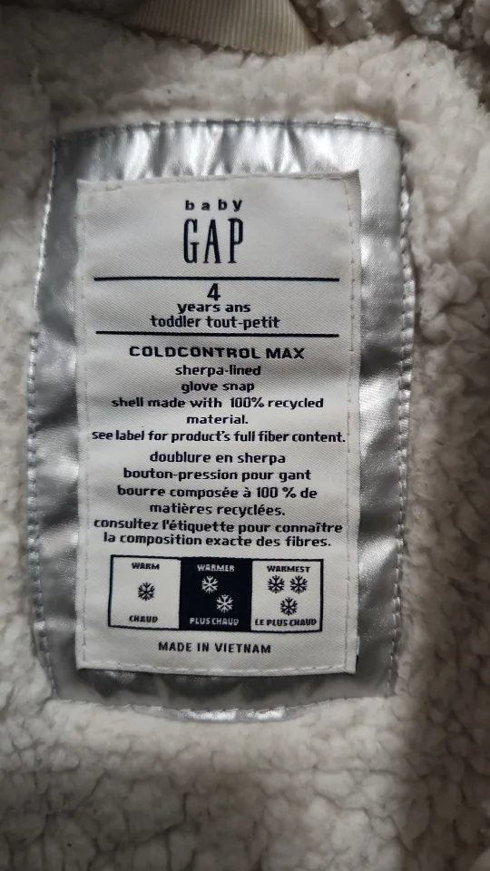Baby Gap ColdControl Max Puffer Jacket - Size 4 image indicator(2)