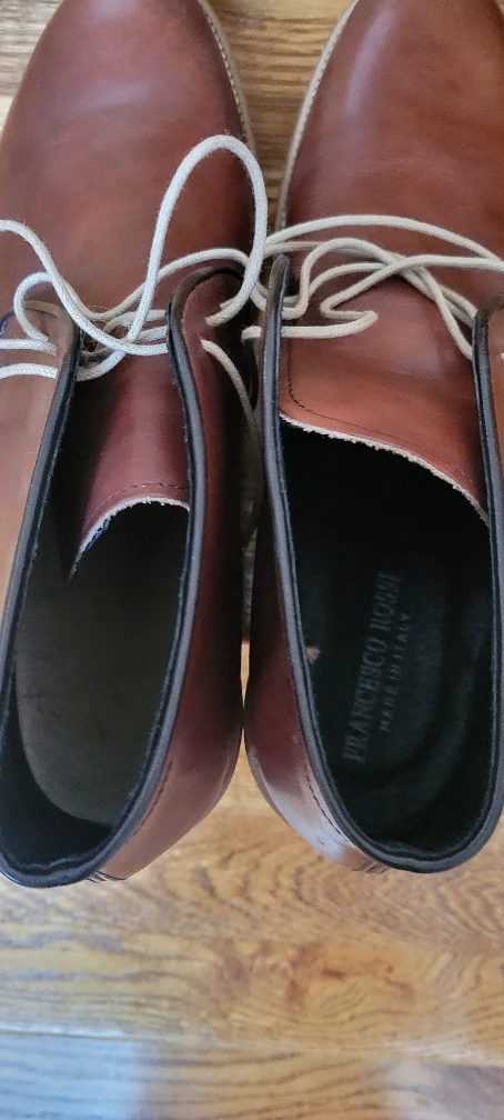 Brand New - Francesco Rossi Brown Leather Chukka Boots - Size 43 - photo 4