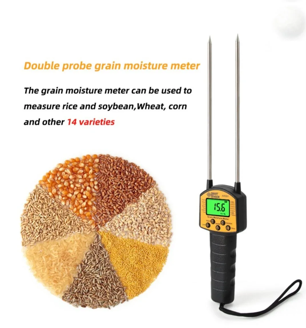 Smart Sensor Ar991 Digital Grain Moisture Meter 14 grains image indicator(3)