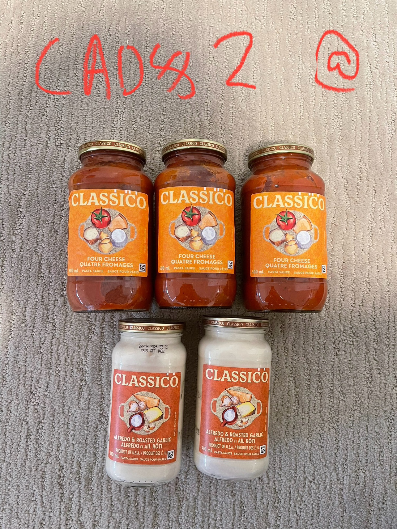 Classico Pasta Sauce, Cheese & Alfredo