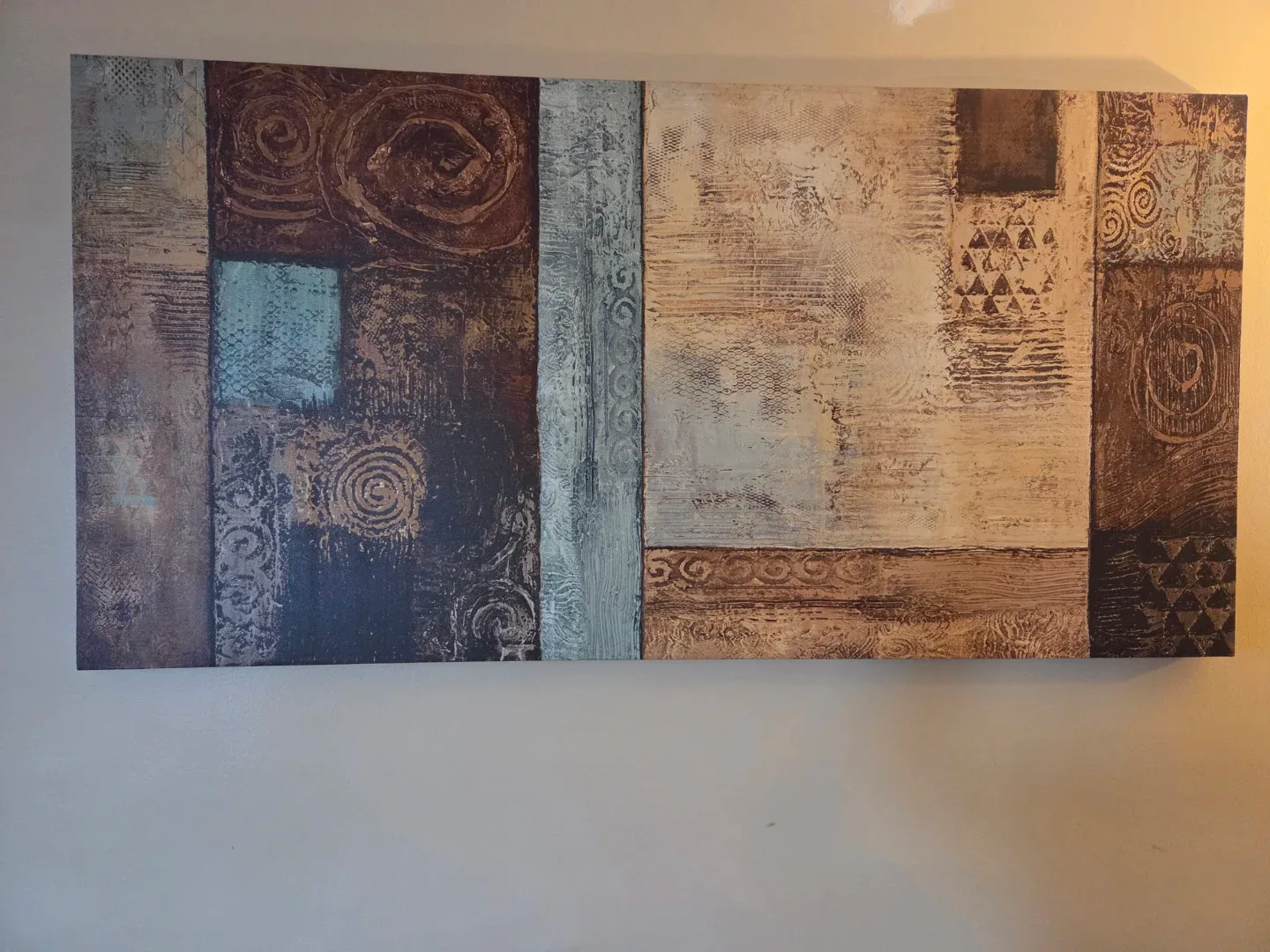 Abstract Wall Art - Brown & Beige