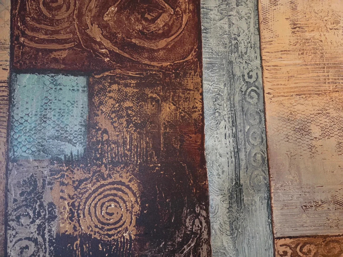 Abstract Wall Art - Brown & Beige image indicator(3)