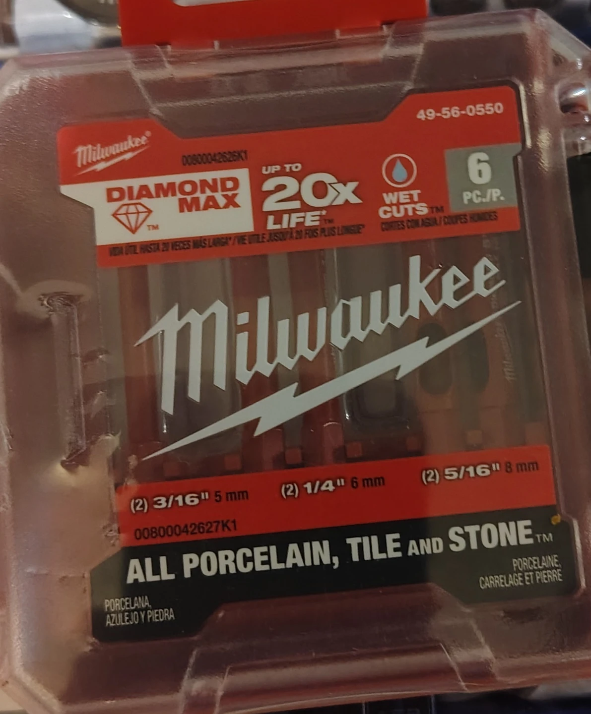 Milwaukee 49-56-0550 Diamond Max Hole Saw Bit Set - 6PC