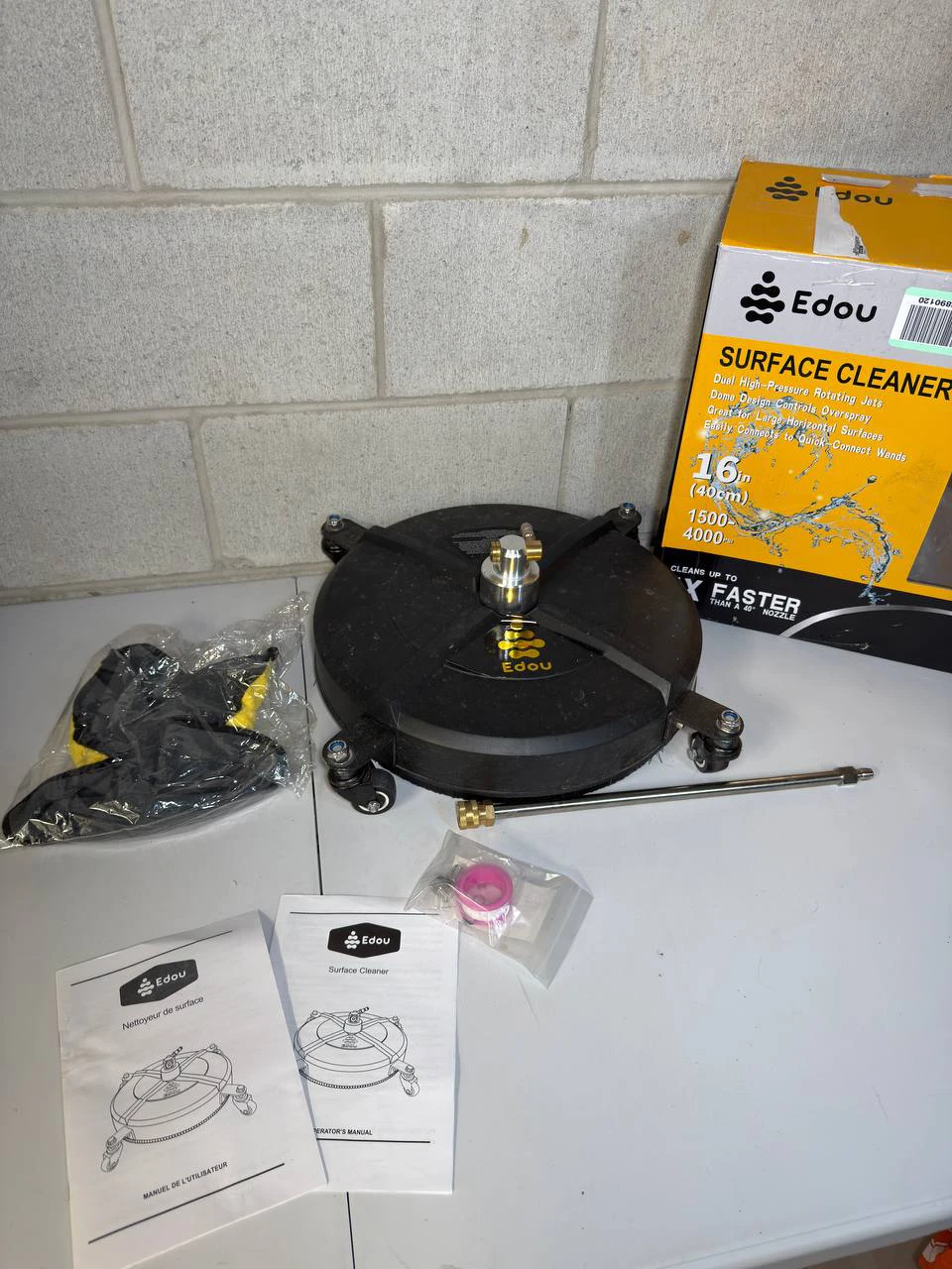 EDOU Direct Pressure Washer Surface Cleaner 15" - photo 3
