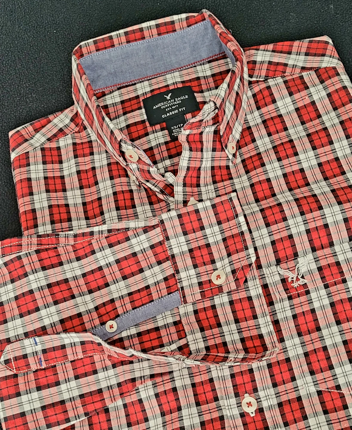 American Eagle Outfitters Plaid Button-Down Shirt - XS - photo 5