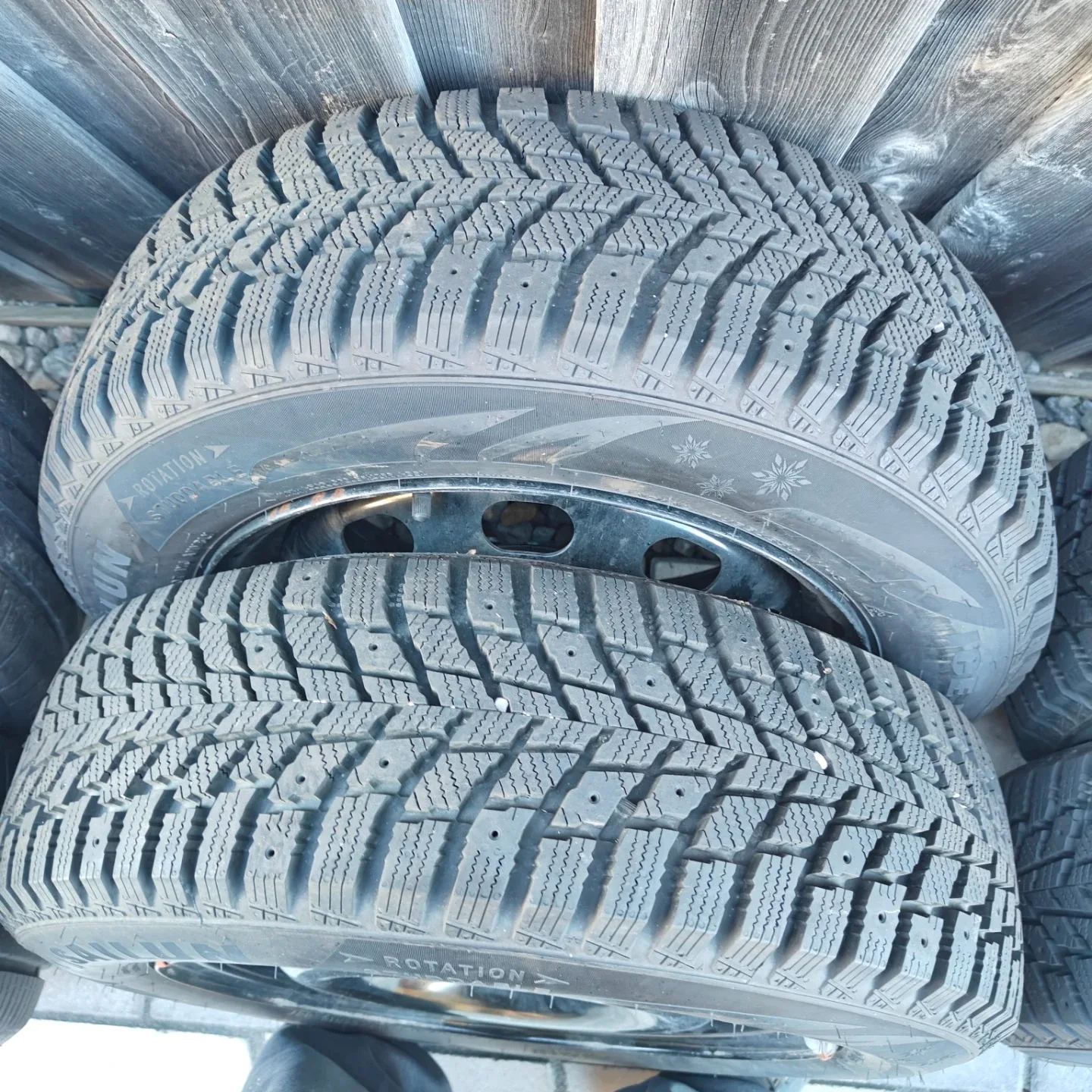 4 Snow Tires mounted on Rims image indicator(2)