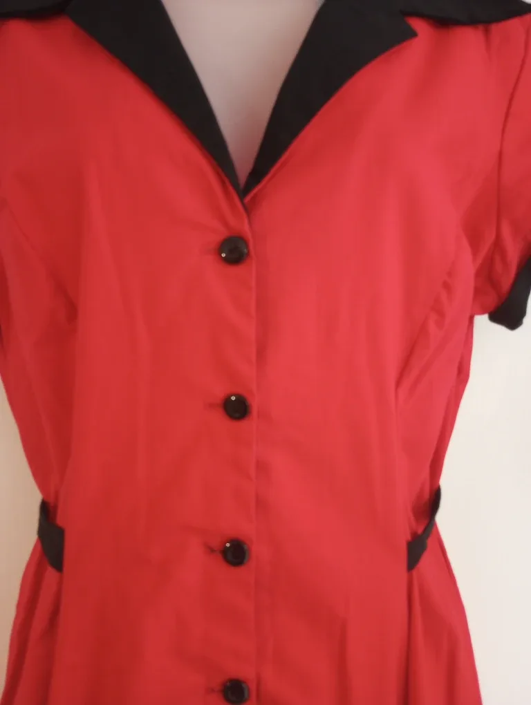 NWT Heartbreaker Pin-Up Rockabilly Diner Dress image indicator(3)