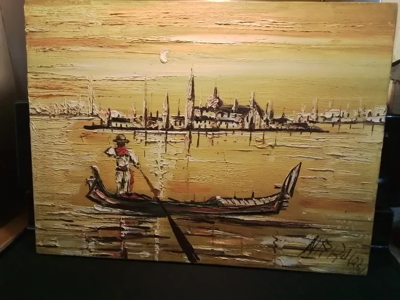 MCM Original Oil Painting Signed image indicator(2)