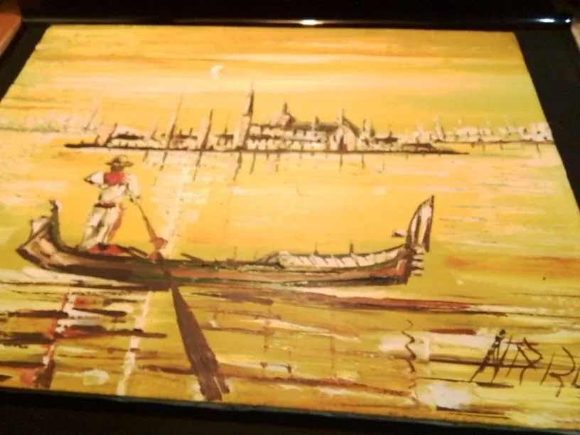 MCM Original Oil Painting Signed image indicator(4)