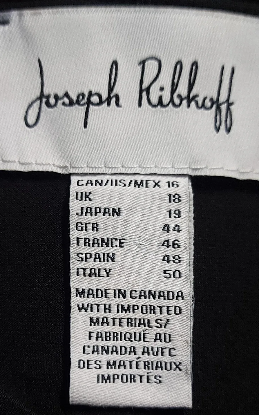 Joseph Ribkoff Black Asymmetrical Dress Size 16 image indicator(3)