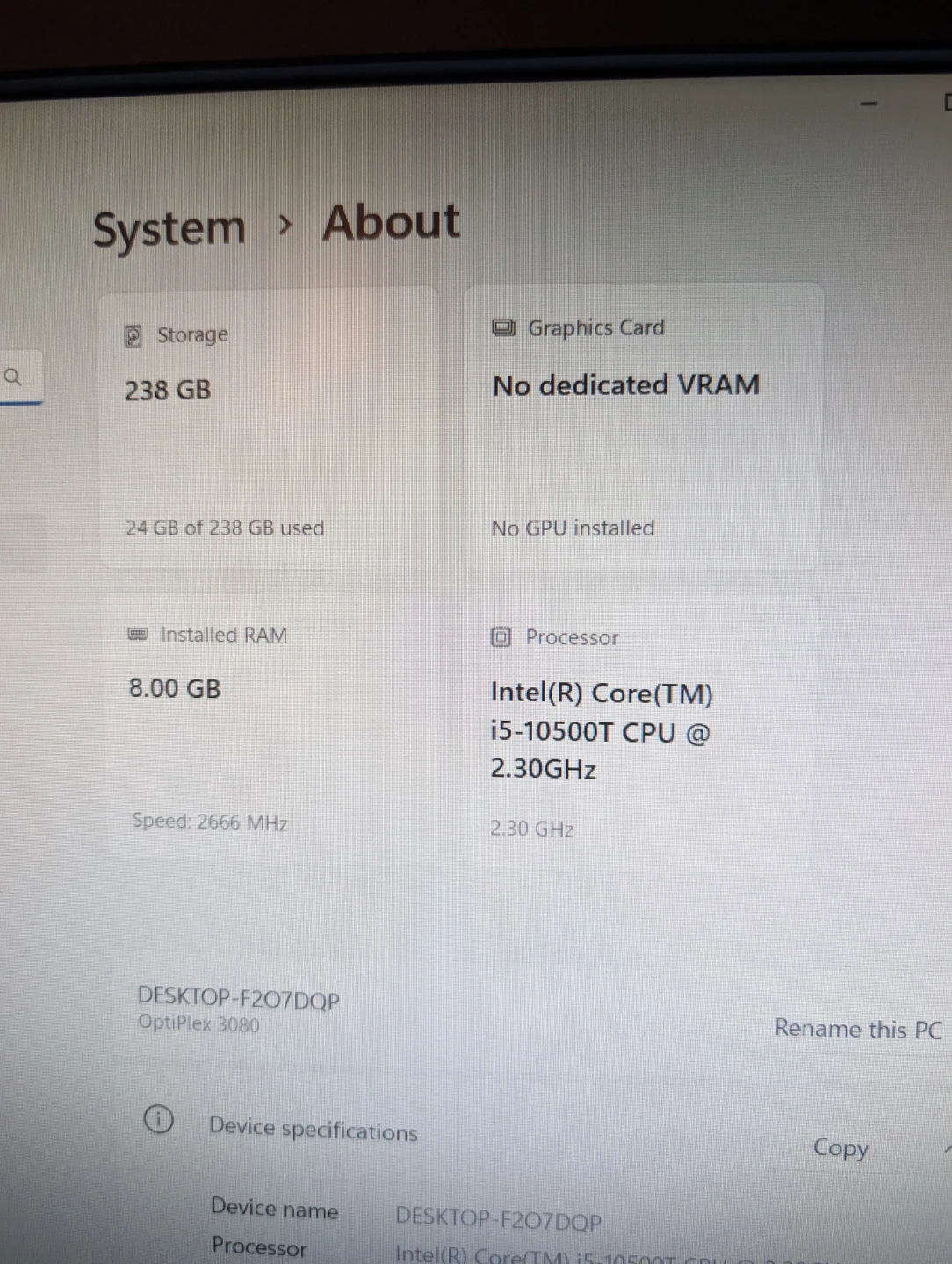 Dell OptiPlex 3080 Desktop PC with Monitor - photo 4