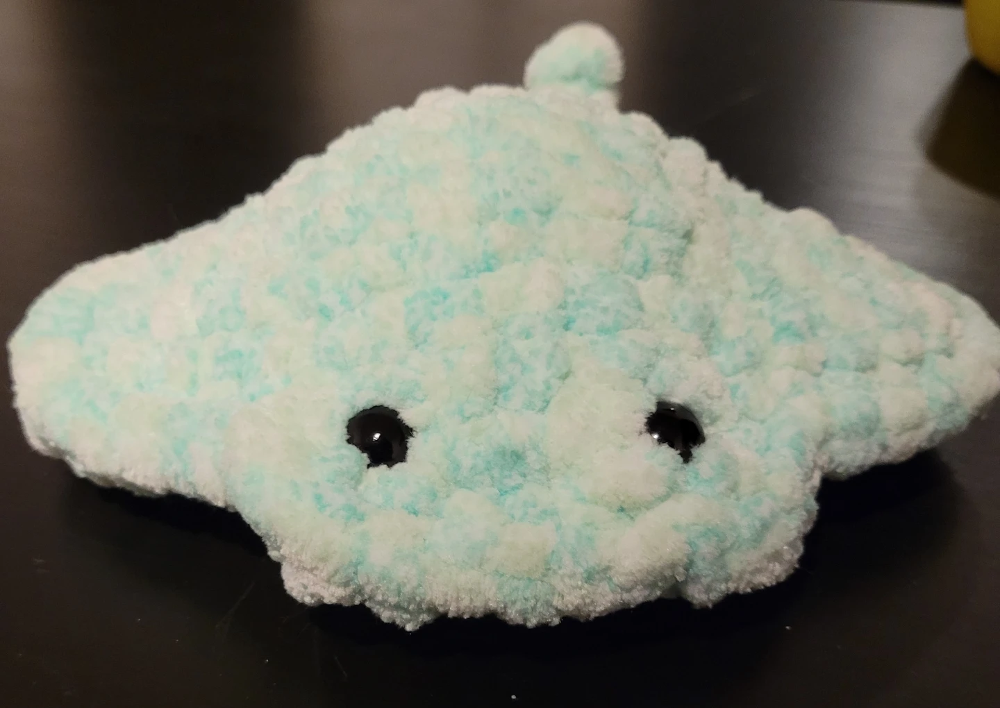 Mint Green Crochet Stingray - Handmade