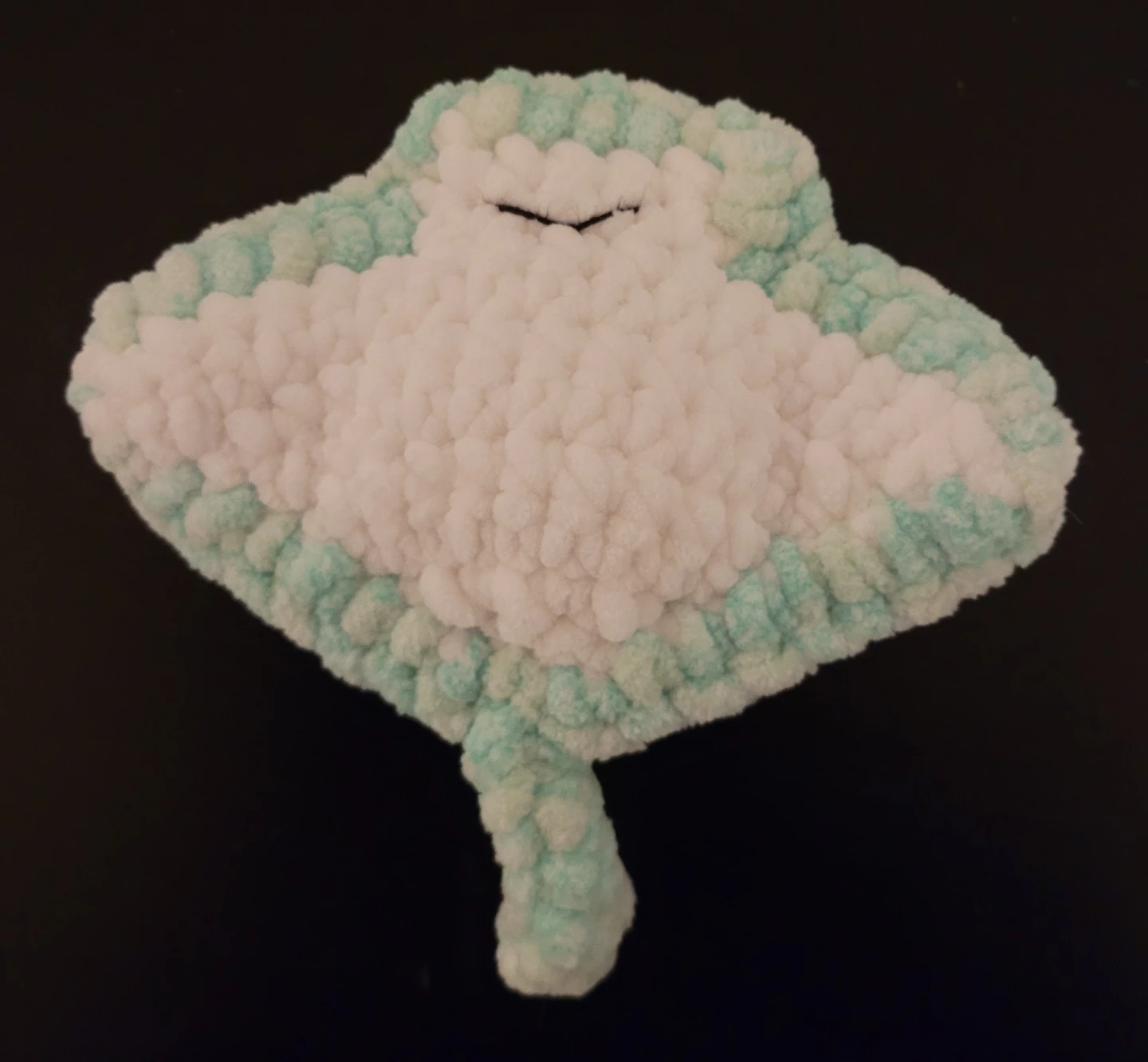 Mint Green Crochet Stingray - Handmade - photo 3