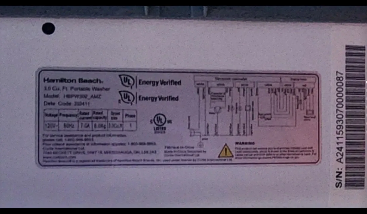 Hamilton Beach Top Load Portable Washer image indicator(7)