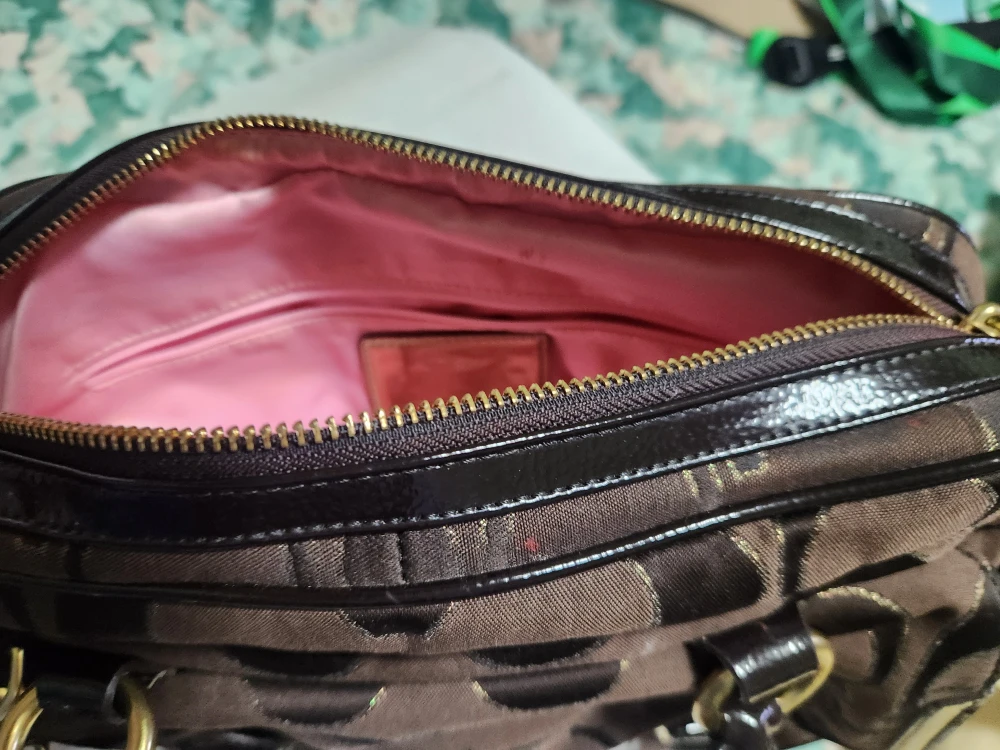 Coach Brown Signature Satchel - photo 4