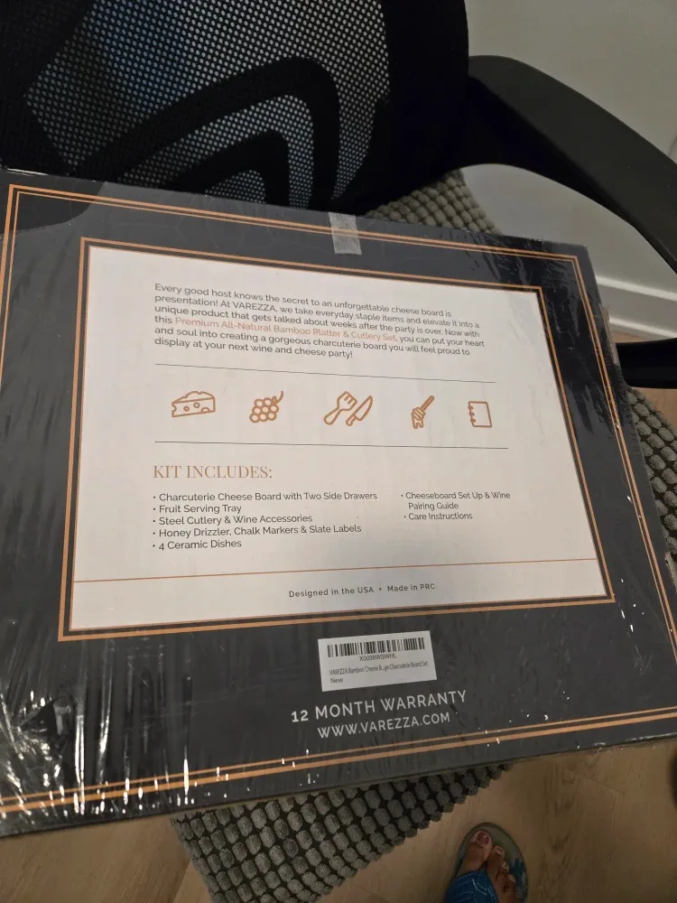 New Varezza Bamboo Cheese Board Set image indicator(3)