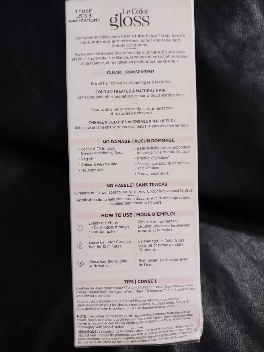 3 boxes L'Oreal Le Color Gloss - Clear transparent hair glaze image indicator(3)