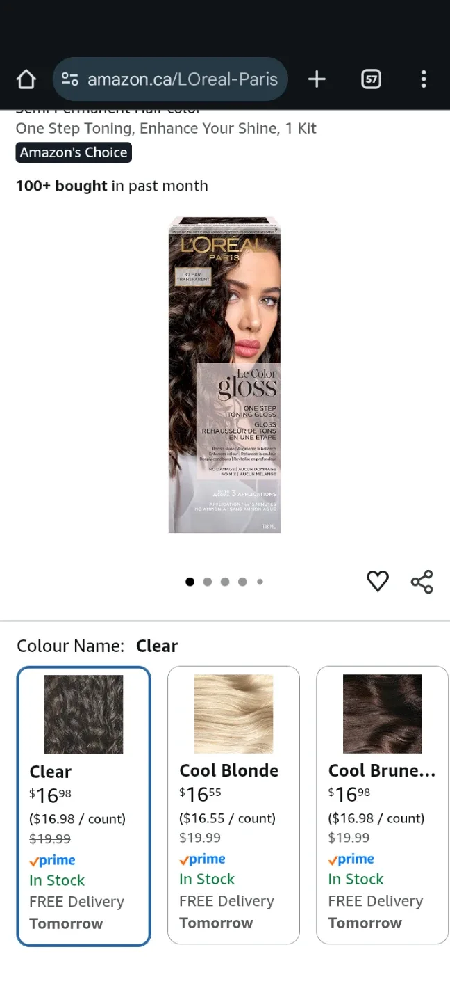 3 boxes L'Oreal Le Color Gloss - Clear transparent hair glaze image indicator(4)