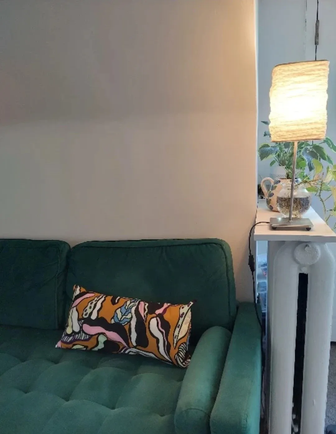 Teal Velvet Tufted Sofa image indicator(5)