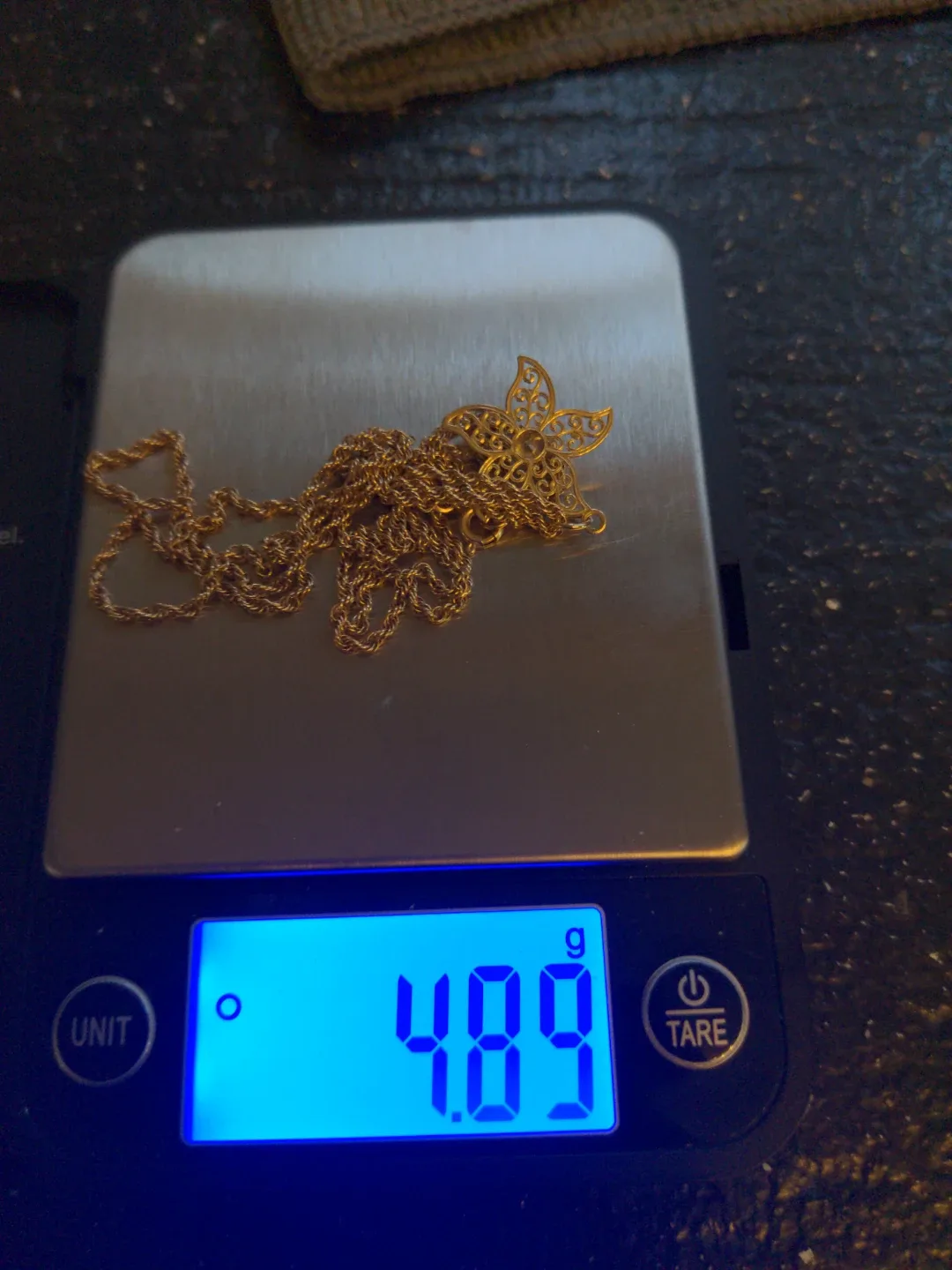 14k Gold Diamond Star Pendant Necklace NWOT 4.89g image indicator(7)