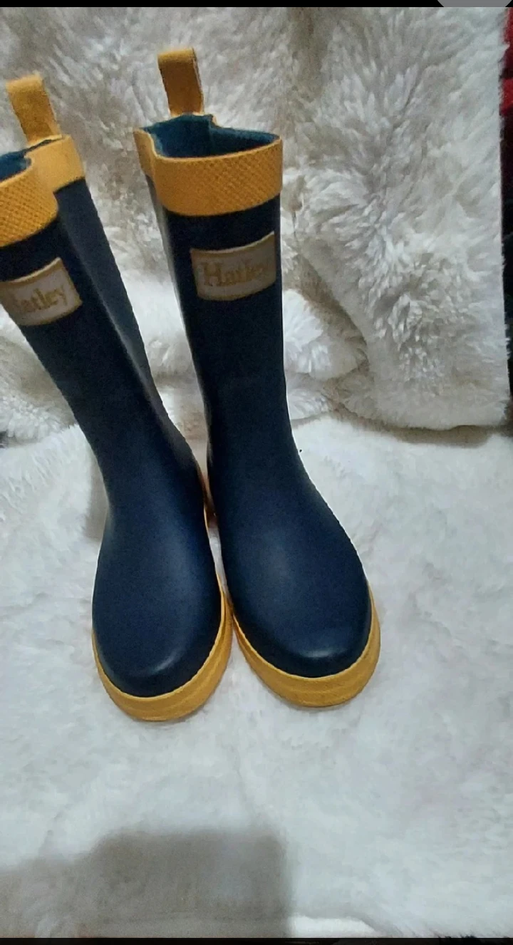 Hatley Kids Rain Boots - Blue & Yellow - photo 2