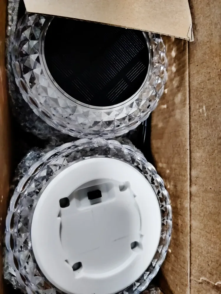 Solar Powered Crystal Ball Lights 6 pcs