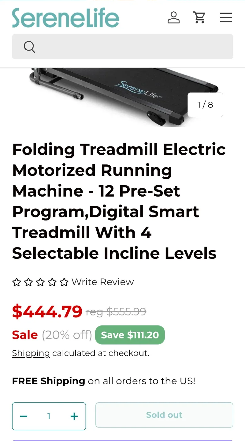 SereneLife Folding Treadmill image indicator(6)