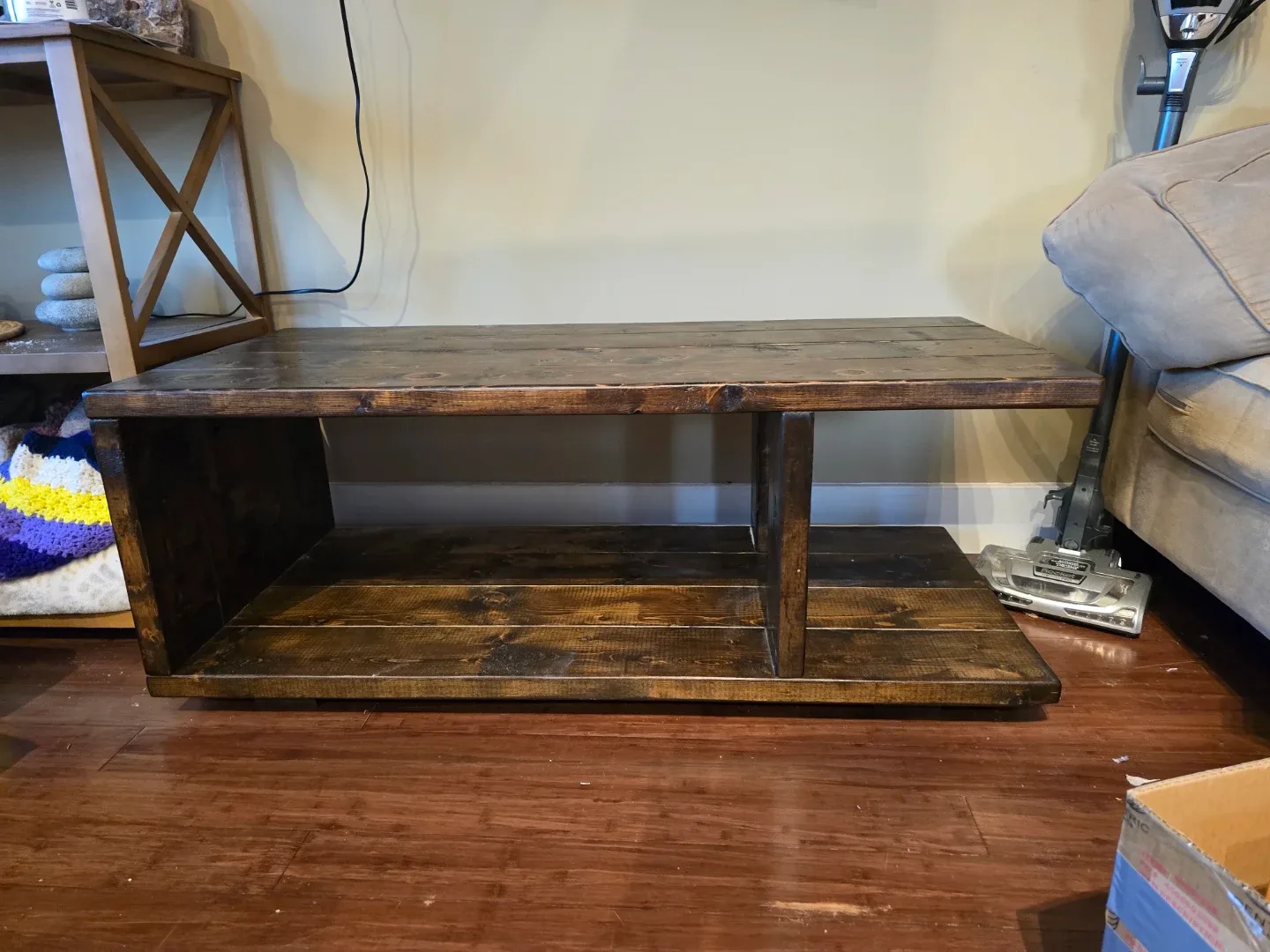 Wooden Coffee Table with Shelf image indicator(2)