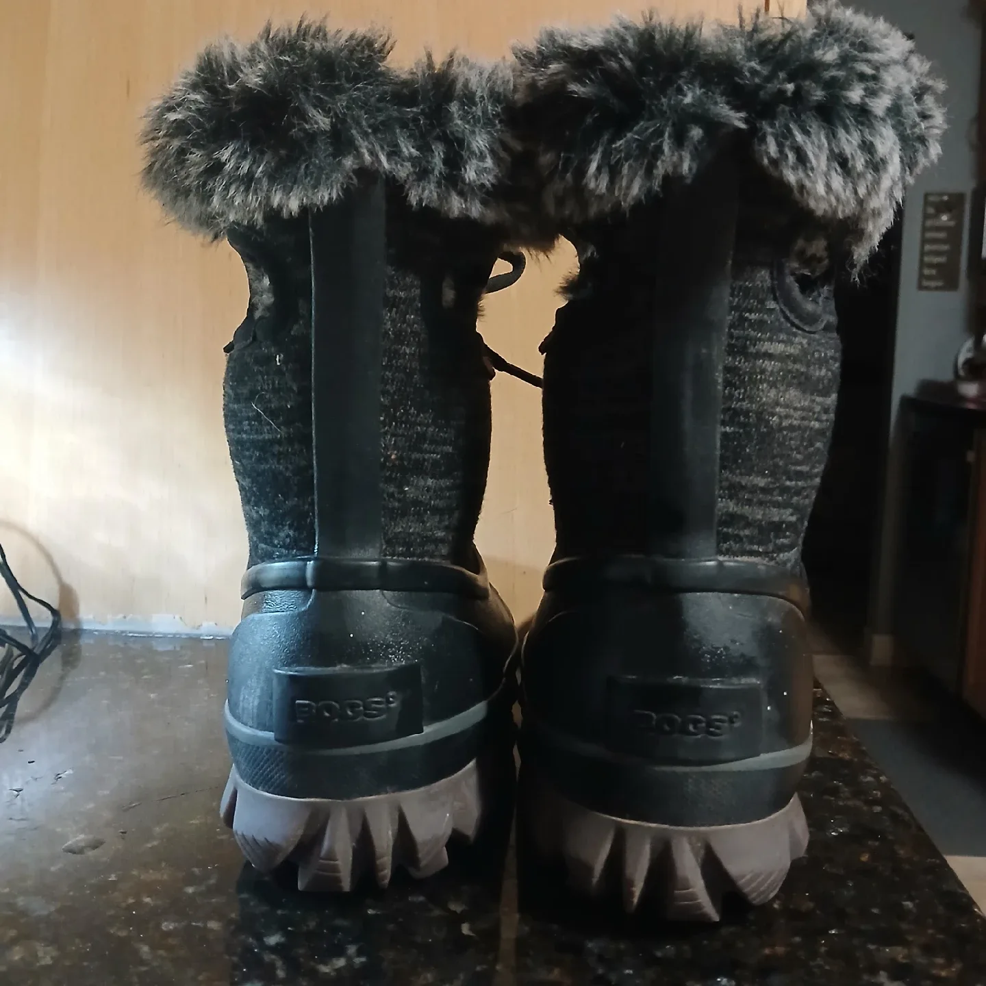 Bogs Arcata Knit Black Winter Boots image indicator(4)