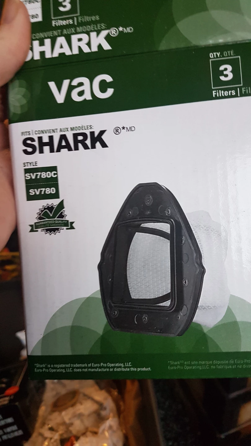 New Shark SV780C Vacuum Filters - 3 Pack