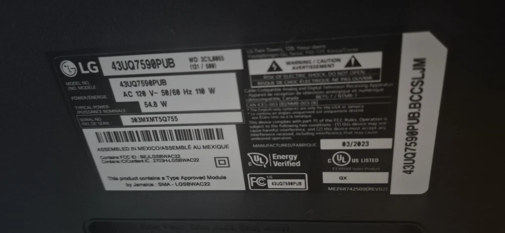 LG 43UQ7590PUB 43" UHD Smart TV - photo 2