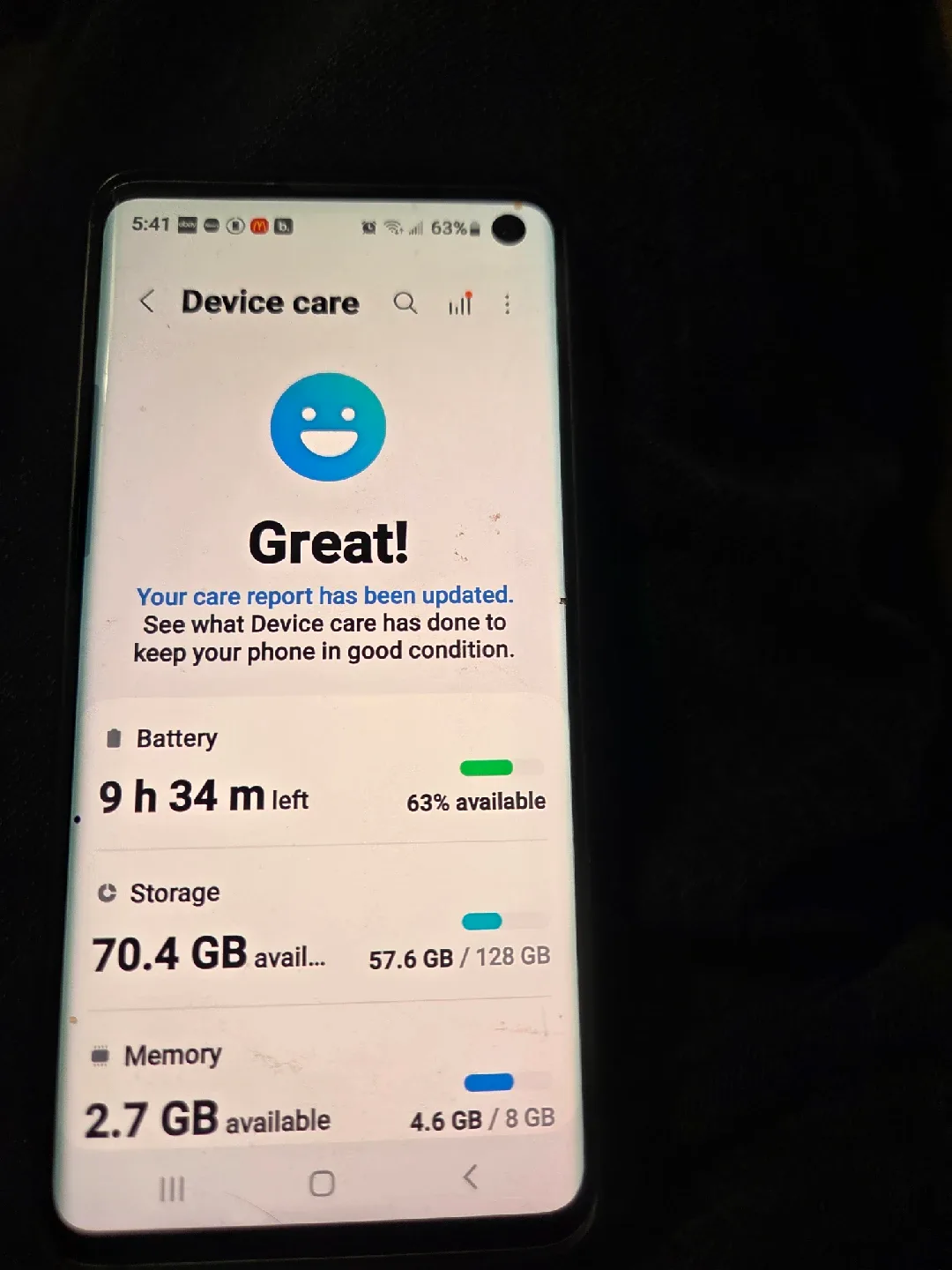 Samsung Galaxy S10 8GB & 128GB  - Prism Black image indicator(6)