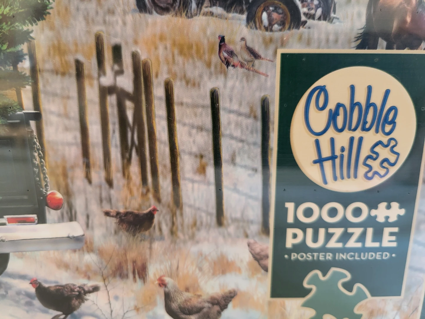 NEW Cobble Hill 1000+ Piece Puzzle - Christmas on the Farm