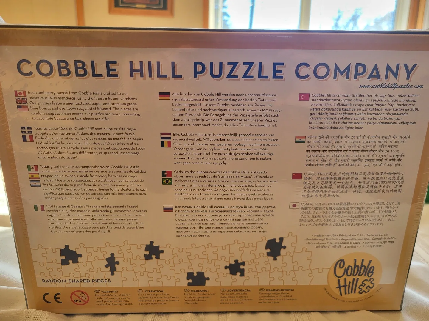 NEW Cobble Hill 1000+ Piece Puzzle - Christmas on the Farm image indicator(2)