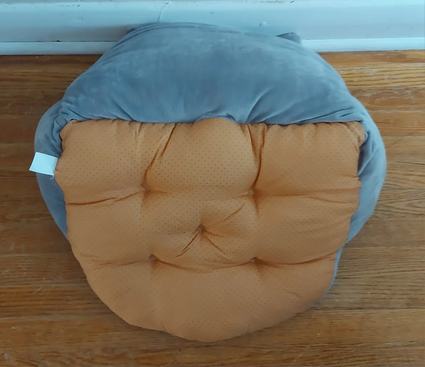 Cute Grey Cat Plush Chair Cushion image indicator(3)