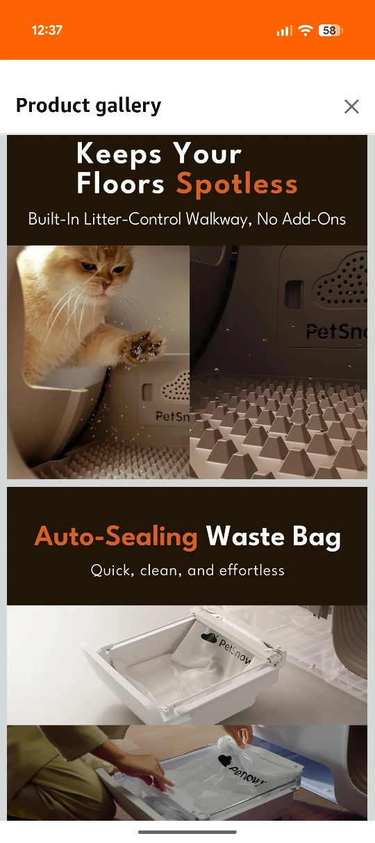 PetSnowy Automatic Cat Litter Box - photo 3