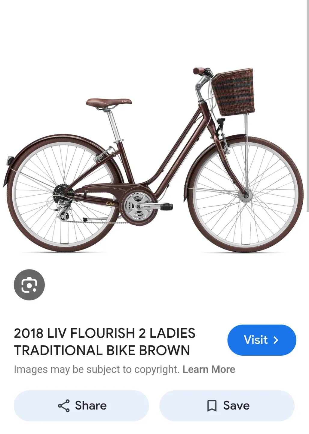 Liv Flourish 2 Ladies Bike - Brown